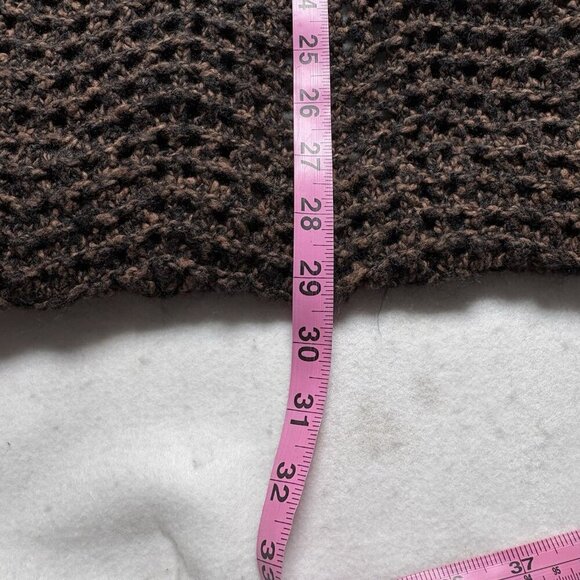 Anthropologie SANCTURARY Women Sweater Size L Brown Button Front Open Knit 54-3 - Picture 8 of 8